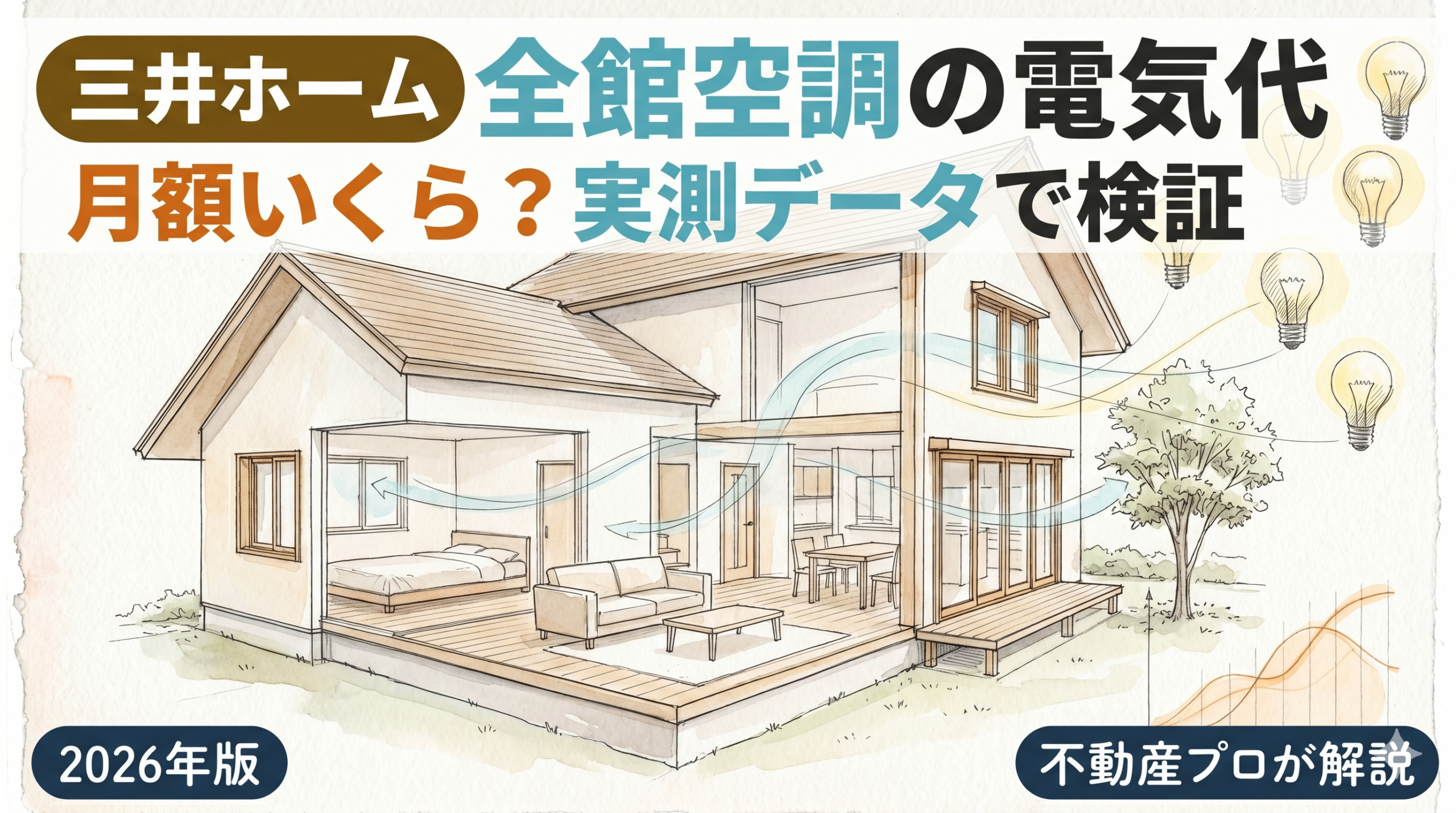三井ホーム全館空調の電気代｜月額いくら？実測データで検証【2026年版】